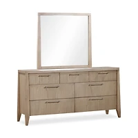 Sumire Seven Drawer Ash Wood Dresser in Ginger