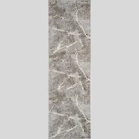 Bali Grey Abstract Linear Modern Area Rug