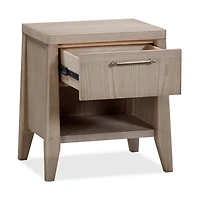 Sumire One Drawer One Shelf Ash Wood Nightstand in Ginger