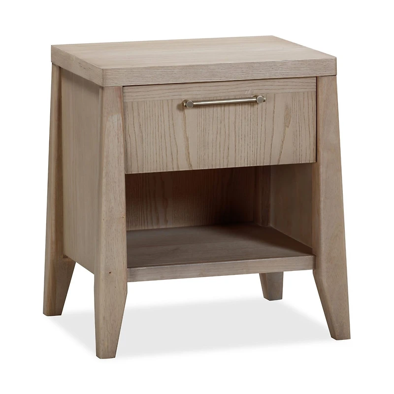Sumire One Drawer One Shelf Ash Wood Nightstand in Ginger