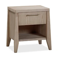 Sumire One Drawer One Shelf Ash Wood Nightstand in Ginger