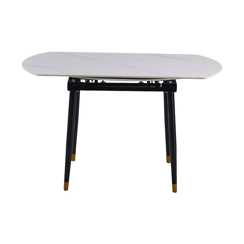 Jess 2.0 Round Extendable Dining Table - White