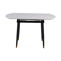 Jess 2.0 Round Extendable Dining Table - White
