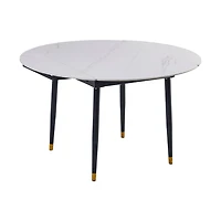 Jess 2.0 Round Extendable Dining Table - White
