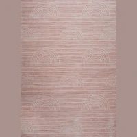 Pastel Pink Daisy Delight Area Rug