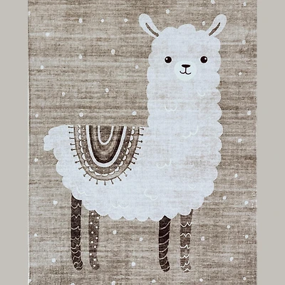 Daisy Brown Modern Floral Area Rug