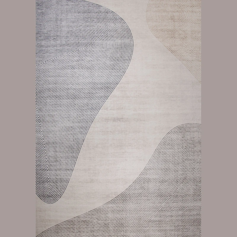 Europa Beige Geometric Pattern Rug