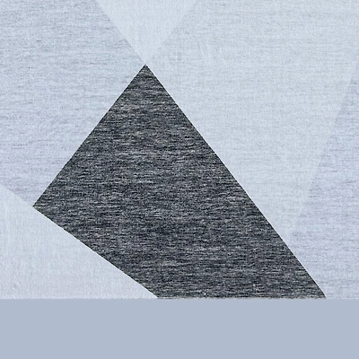 Europa Blue Contemporary Art-Inspired Rug