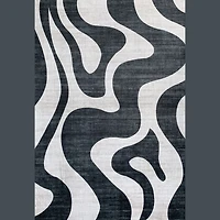 Europa Black Bold Contrast Area Rug
