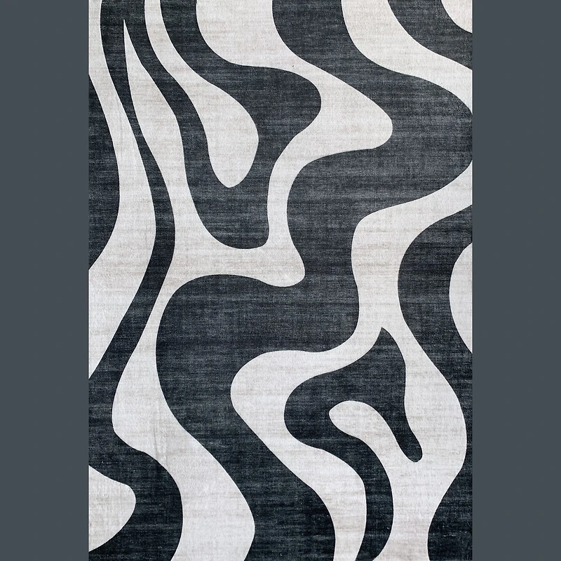 Europa Black Bold Contrast Area Rug