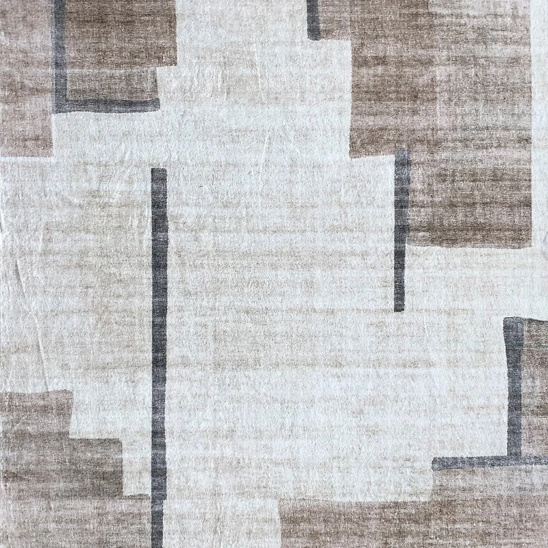 Europa Beige Minimalist Texture Rug