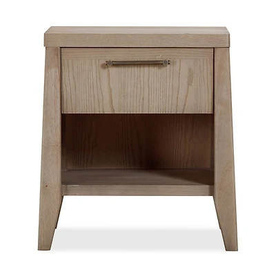 Sumire One Drawer One Shelf Ash Wood Nightstand in Ginger