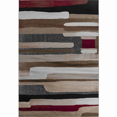 Hamilton Brown Geometric Vintage-Inspired Rug