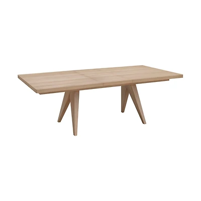 Sumire Ash Wood Rectangular Extension Table in Ginger