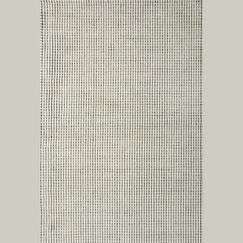 Leela Black Artistic Swirl Modern Rug