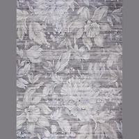 Lily Grey Faded Medallion Area Rug