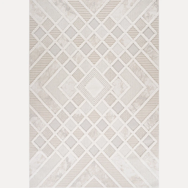 Marrakech Patterned Beige Area Rug