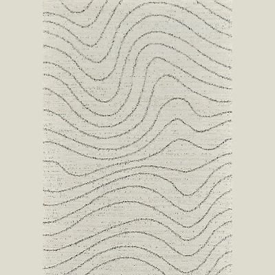 Milano Beige Wavy Line Rug – 5x8