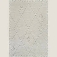 Milano Beige Modern Distressed Area Rug