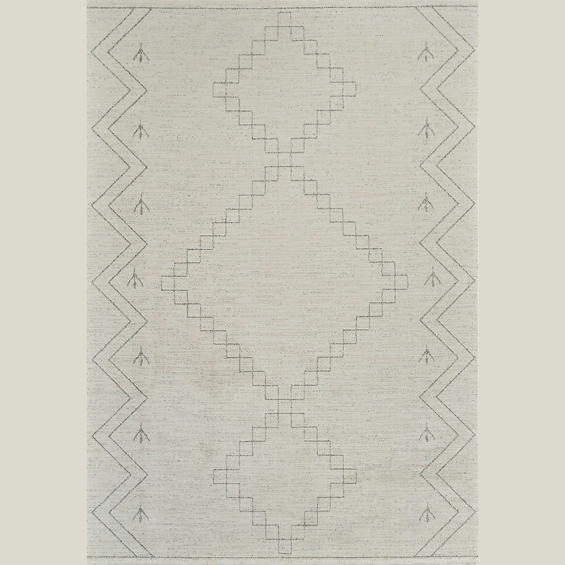 Milano Beige Textured Abstract Area Rug