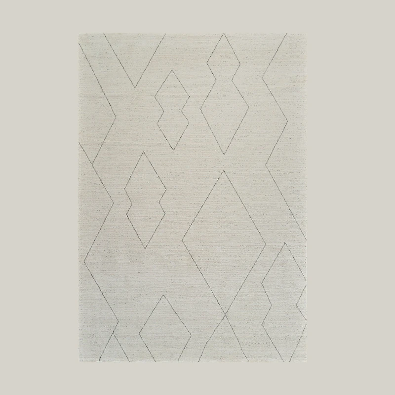 Milano Beige Faded Abstract Area Rug