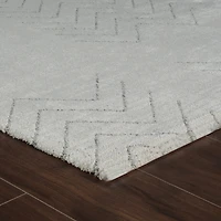 Milano Beige Modern Chevron Rug – 5x8