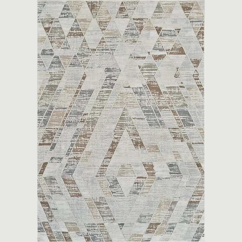 Nairobi Beige Contemporary Art-Inspired Rug