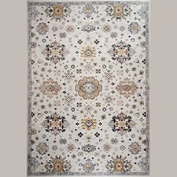 Prismatic Cream Modern Abstract Area Rug