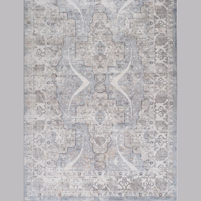 Rio Grey Linear Modern Area Rug
