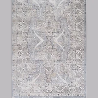Rio Grey Linear Modern Area Rug