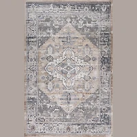 Rio Minimalist Beige Striped Area Rug