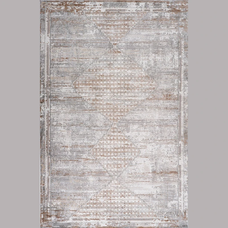 Rio Modern Brown Geometric Area Rug