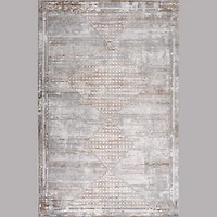 Rio Modern Brown Geometric Area Rug