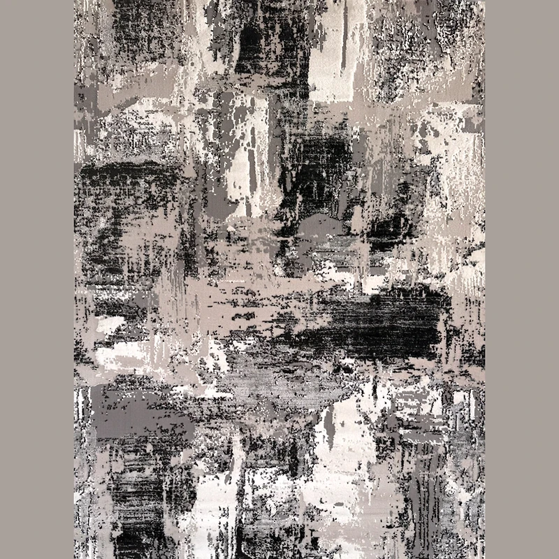 Rio Grey Contemporary Textured Area Rug