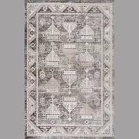 Siena White Contemporary Patterned Area Rug