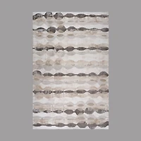Siena White Geometric Modern Area Rug