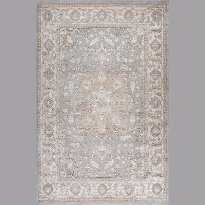Siena Soft Touch White Floral Rug