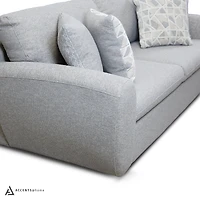 Gino Condo Sofa with 4 Toss Pillows