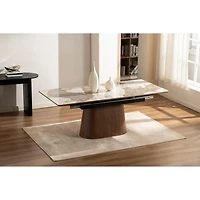 Bastian Extendable Dining Table with Ceramic Top