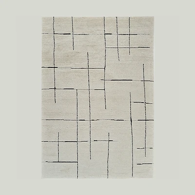 Terra Cream Modern Geometric Area Rug – 7' x 10'