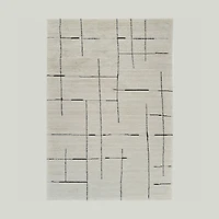 Terra Cream Modern Geometric Area Rug – 7' x 10'