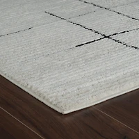 Terra Cream Modern Grid Rug – 5x8