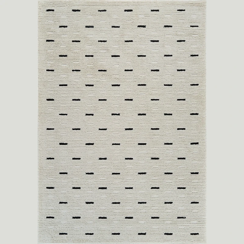 Terra Cream Textured Modern Area Rug