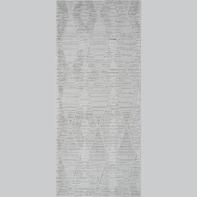 Tulum Grey Diamond-Inspired Area Rug