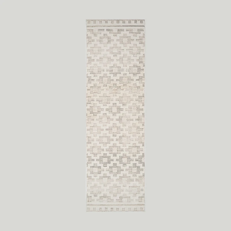 Tulum Beige Abstract Lines Area Rug