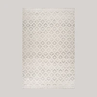 Tulum Beige Abstract Lines Area Rug