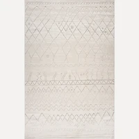 Tulum Beige Textured Moroccan Area Rug