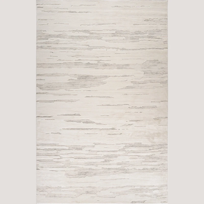 Tulum Beige Tribal Chevron Area Rug