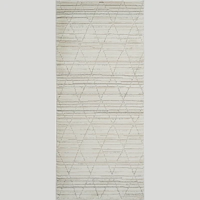 Tulum Beige Boho Diamond Area Rug