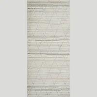 Tulum Beige Boho Diamond Area Rug
